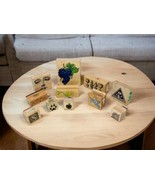 Assorted 11 Piece Rubber Wood Decorative Stamp Various Themes Crafting - $28.03 CAD