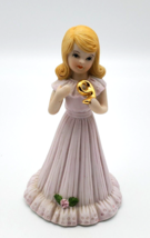 Vintage Enesco Growing Up Birthday Girls Age 9 Porcelain 1981 Figurine Blonde - £5.67 GBP