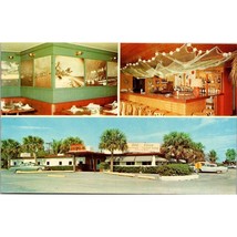 Vintage Chrome Florida Postcard, Bill Yeamans Old Cove Restaurant Yacht ... - £22.34 GBP
