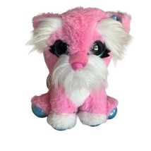 ZURU Pets Alive Shop Barking 7” Pink White Dog Glittery Eyes Plush Stuffed Toy - £11.09 GBP