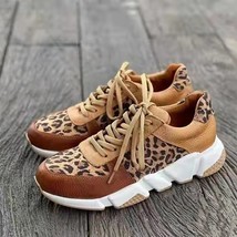 Women Casual Sneakers Female Walk Shoe Leopard 40 - £31.89 GBP