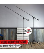 2 PACK - Professional Studio Microphone Boom Stand with Wheels by GRIFFI... - $175.84
