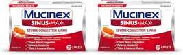 Mucinex Sinus-Max Congestion and Pain Caplet- 20 Count (Pack of 2) - £26.37 GBP