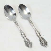 Oneida Michelangelo Teaspoons Cube Stainless 6.125&quot; Lot of 2 - £7.69 GBP
