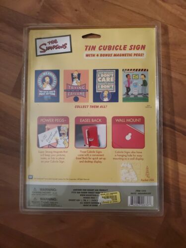 Simpson Cubicles The Simpsons Tin Cubicle Sign Lot of 2 Homer NEW - Other Animation ...