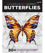 Butterflies (Colour-by-Number): 30+ Fun and Relaxing Colouring .New Book. - $12.03 CAD