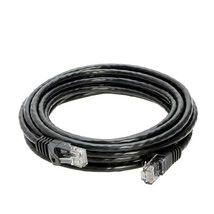 Cables Direct Online 25ft Black Cat5e Ethernet Network Patch Cable Internet Wire - £12.82 GBP
