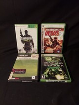 Lot of 4 Xbox 360 Games COD MW2 MW3 Rainbow Six Vegas 2 Command &amp; Conquer - £22.16 GBP