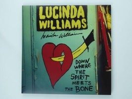 Lucinda Williams Signed Down Where The Spirit Meets The Bone LP Album Cover NEW - £69.89 GBP