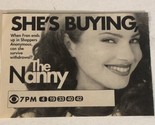 The Nanny Tv Guide Print Ad Fran Drescher TPA11 - £4.74 GBP