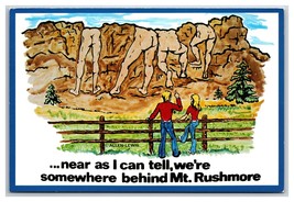 Comic View Behind Mount Rushmore Keystone ND UNP Continental Postcard Z6 - £3.16 GBP