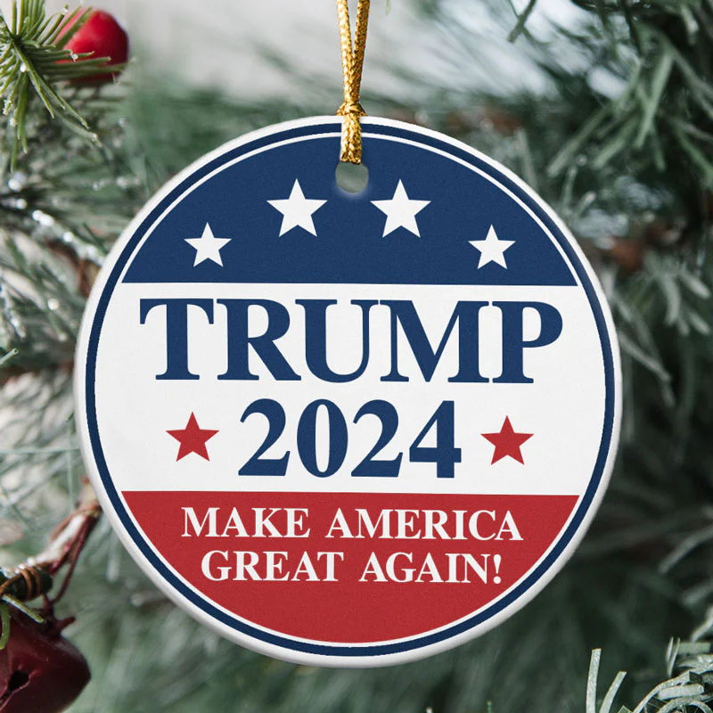 Trump 2024 Make America Great Again, Personalized Ornaments, Trump Ornament - $10.99