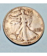 1942-P Walking Liberty Half Dollar Circulated 90% Silver - £11.87 GBP