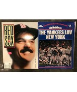 Boston Red Sox Baseball 1989 Official Yearbook &amp; The Yankees luv New Yor... - £8.57 GBP