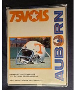 1975 TENNESSEE VOLS vs AUBURN TIGERS OFFICIAL FOOTBALL PROGRAM - $19.80