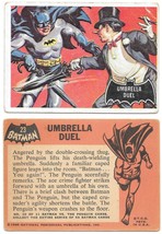 Batman Trading Card #23 Umbrella Duel Black Bat Comic Art Series 1966 Topps - £4.66 GBP