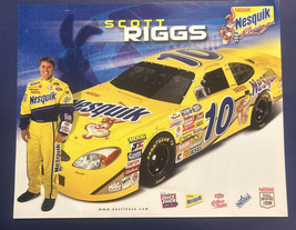 #10 Scott Riggs NESQUIK 2002 - 2003 Nascar Racing 8x10 Photo Promotional Card - £3.86 GBP