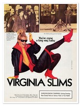 Virginia Slims Cigarettes Kelly Emberg Vintage 1986 Full-Page Print Magazine Ad - £7.64 GBP