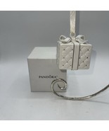 2016 Pandora Porcelain Ornament Gift Presentation Box with Ribbon Hanger - £14.12 GBP