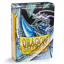 Dragon Shield Japanese Matte Card Sleves Box of 60 - Clear - £31.43 GBP