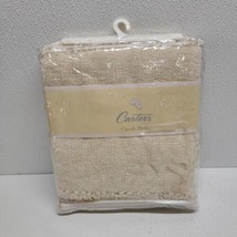 NEW Carters Chenille Blanket Baby Cream Fringe 36&quot; x 45&quot; - £35.40 GBP