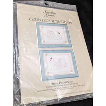 Something Special Counted Cross Stitch 50163 Swan Pictures Candamar Vintage 80s - £19.35 GBP