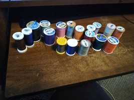 lot of 18 spools of  Coats &amp; Clark  &amp; Gutermann thread - $17.82