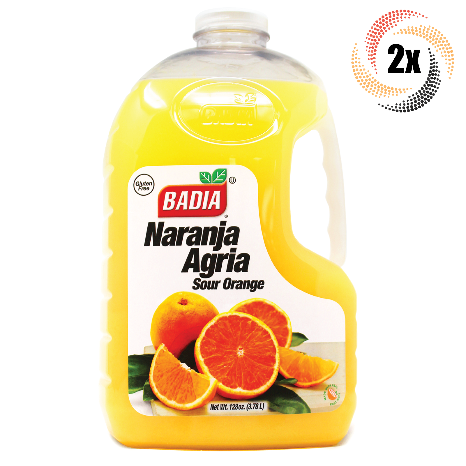 Primary image for 2x Bottles Badia Naranja Agria Sour Orange | 128oz | Gluten Free | Fast Shipping