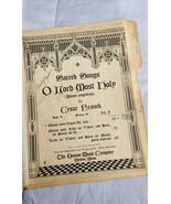 VTG Sacred Songs Sheet Music O Lord Most Holy Cesar Franck Boston Music Co - $10.99