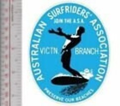 Vintage Surfing Australia Surfriders&#39; Association ASA Victoria Branch Patch - £7.85 GBP