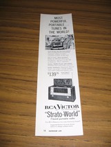 1954 Print Ad RCA Victor Strato-World 7 Band Portable Radios Model 3BX671 - $9.25