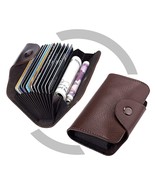 12 Slots Leather Credit Card Holder Wallet for Men &amp; Women (10.5 x 7.5 x... - $62.27 CAD