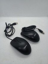 Logitech B100 Corded USB Mouse Wired Mouse Lot Of 2 ✨ Tested  - £4.73 GBP