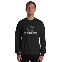 But Now I&#39;m Found Christian Faith Unisex Sweatshirt Black - £22.89 GBP+