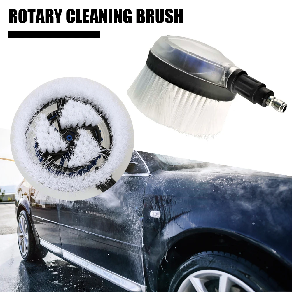 Pressure Washer Rotating Brush with 1/4 inch Quick Connector Male for