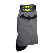 Batman Crew Socks Grey &amp; Black Size 6-12 - £8.13 GBP