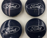 2013-2019 Ford Rim Wheel Center Cap Set Blue OEM B01B42032 - £71.84 GBP