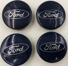 2013-2019 Ford Rim Wheel Center Cap Set Blue OEM B01B42032 - £70.76 GBP
