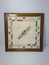 Extremely Rare 1985 Monopoly Ceramic Tile Board Game Wood Frame Heavy Duty - $202.83