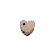 Authentic Pandora Sweet Love Heart Pink Enamel Cut Out Open Charm 791812 - $24.74