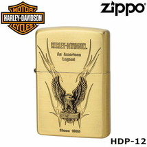 Harley Davidson Bald Eagle Metal HDP-12 Zippo MIB - £61.15 GBP