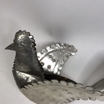 Vintage Bird Chicken Galvanized Tin stamped Rusty Metal country primitiv... - $17.81