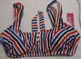 Xhilaration Ladies Swimsuit Bikini Top Multi Colored Striped Size D/DD NWTs - £7.58 GBP