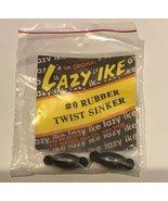 Two Vintage New # 0 Rubber Twist Sinkers - $242.37 MXN