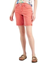 MSRP $35 Style &amp; Co Womens Bermuda Shorts Red Size 6 - £10.32 GBP