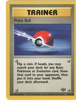 Poke Ball 64/64 Jungle Unlimited Pokémon Card Trainer LP-NM - £1.56 GBP