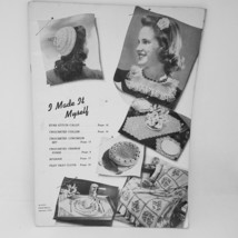  1952 Tatting Pattern Booklet H 6925 Calot Edging Crochet Knit Embroider... - $17.00