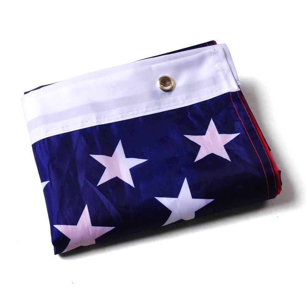 3&#39;x 5&#39; FT American Flag U.S.A U.S. United States Stripes Stars Brass Gro... - $5.95