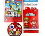 New Super Mario Bros. Wii (Wii, 2009) Complete w/ Manual, Mint Disc + Case - $31.67