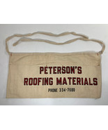 Vintage NOS Advertising Apron Pouch - Petersons Roofing Materials - Canv... - $374.14 MXN